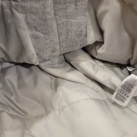 Adidas Womens 3 Stripe Bomber Jacket. Grey, Black, Full Zip, Size Small - Picture 5 of 8